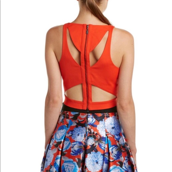 Sachin + Babi hi-lo skirt and crop top set - Picture 3 of 5